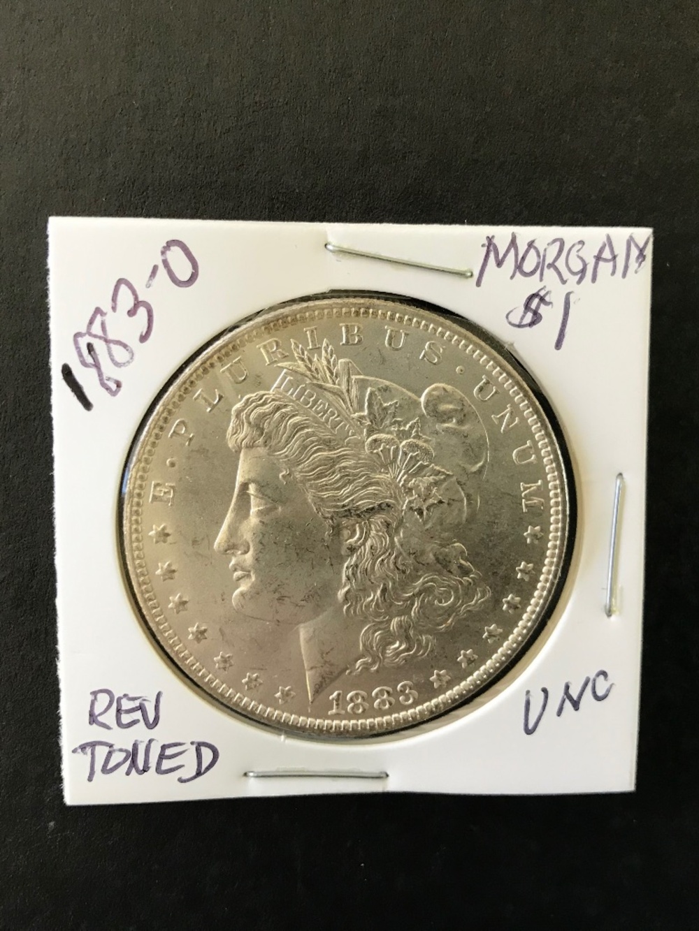 1883 O Morgan Silver Dollar, 90% Silver, New Orleans Mint, Unc, ? Low to Mid MS - Picture 4 of 5